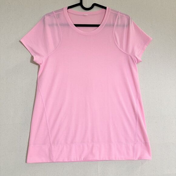 Lululemon Pink Short Sleeve Top Shirt Crew Size 6 - Picture 1 of 7